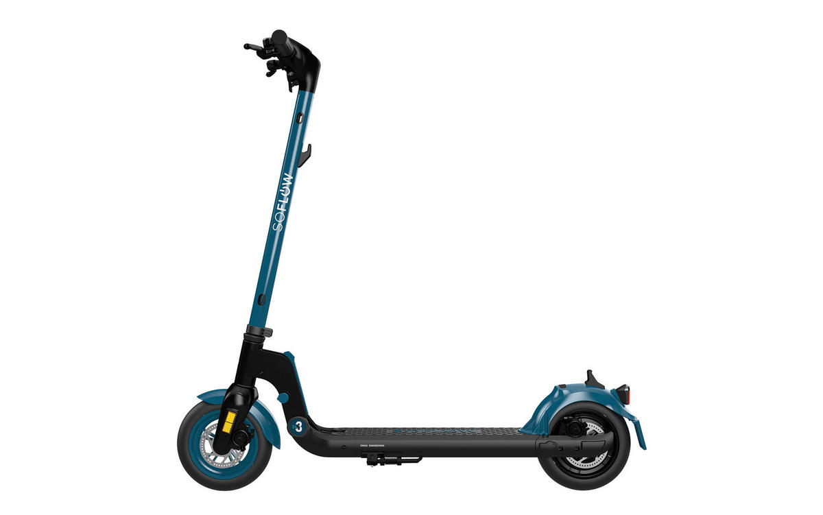 ELEKTROSCOOTER SOFLOW SO3 (2ND)  - Mintgrün/Grün, KONVENTIONELL, Metall (105,3/49/113,8cm)