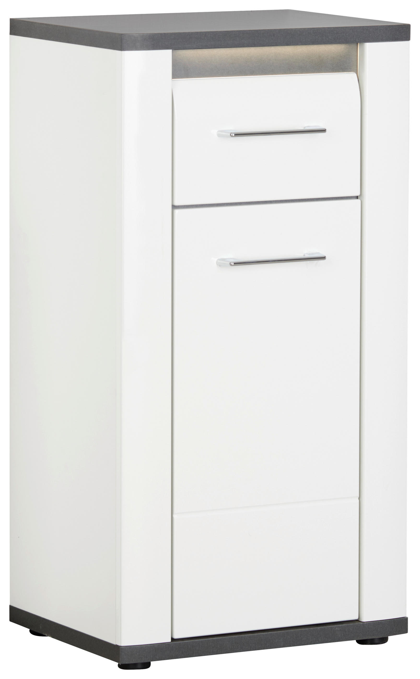 Unterschrank Mit Soft-close + Led Alassio B: 42,4 Cm, Weiß