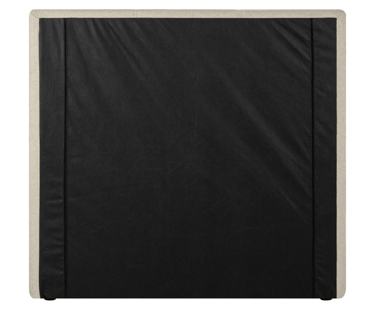 BOXSPRINGBETT 90/200 cm  in Beige  - Beige/Schwarz, Design, Kunststoff/Textil (90/200cm) - Welnova