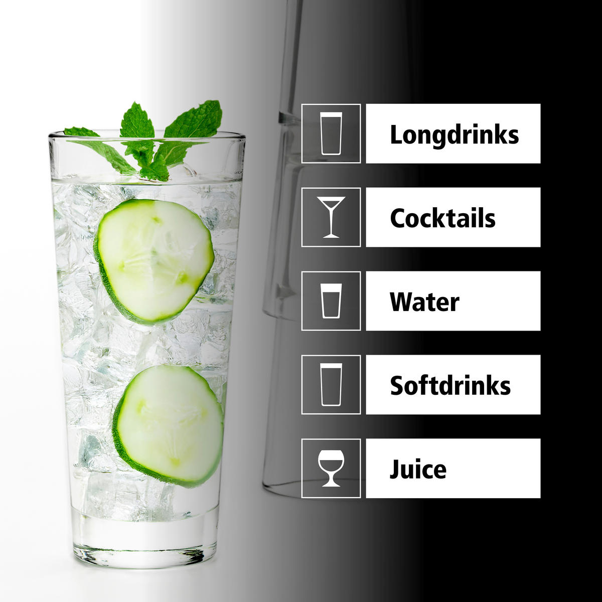 GLÄSERSET ENDEAVOR  12-teilig  - Klar, Basics, Glas (8,5/16cm)