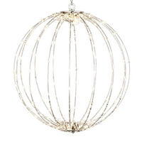 DEKORAČNÁ LOPTA - strieborná, Lifestyle, kov/plast (28cm) - X-Mas