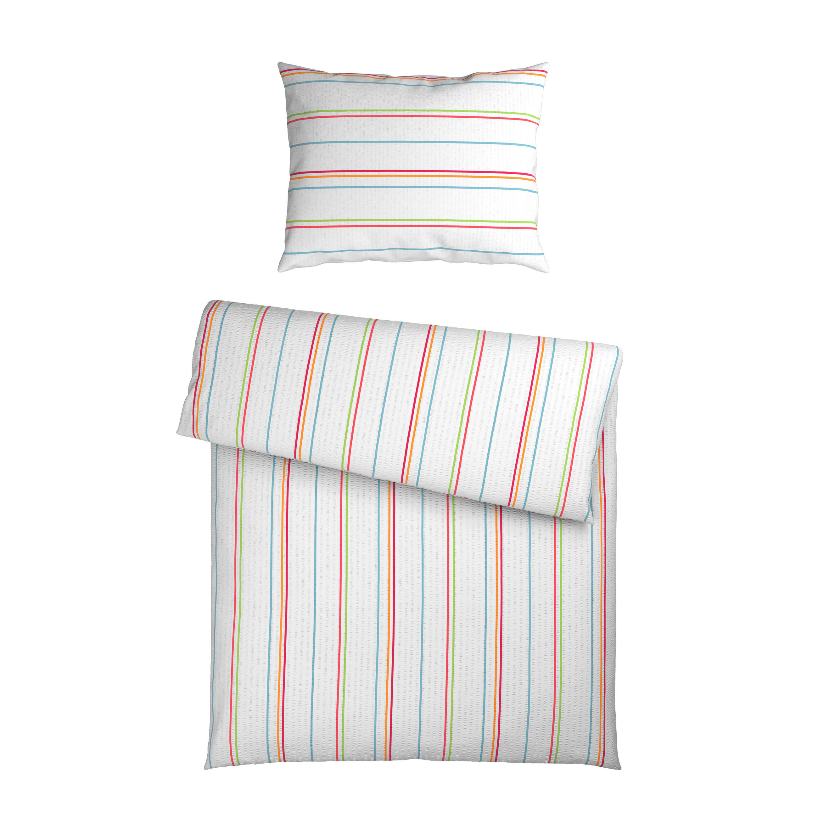 BETTWÄSCHE Mavie Seersucker 140/200 cm  - Multicolor, KONVENTIONELL, Textil (140/200cm) - Esposa