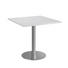KONFERENZTISCH - Chromfarben/Grau, KONVENTIONELL, Holzwerkstoff/Metall (80/75,5/80cm) KONFERENZTISCH - Chromfarben/Grau, KONVENTIONELL, Holzwerkstoff/Metall (80/75,5/80cm)