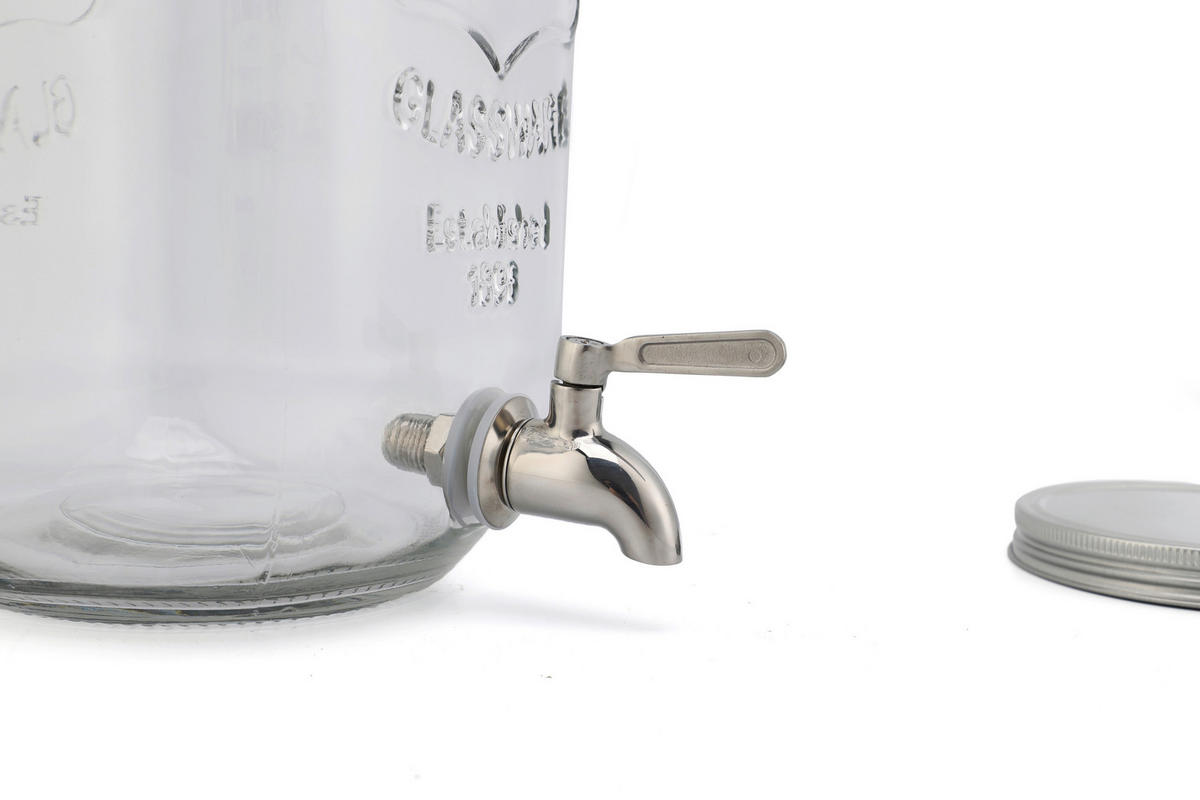 GETRÄNKESPENDER - Transparent, Basics, Glas (27cm) - Echtwerk