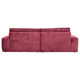 BIGSOFA Chenille Bordeaux  - Bordeaux/Schwarz, KONVENTIONELL, Kunststoff/Textil (282/73/115cm) - Carryhome