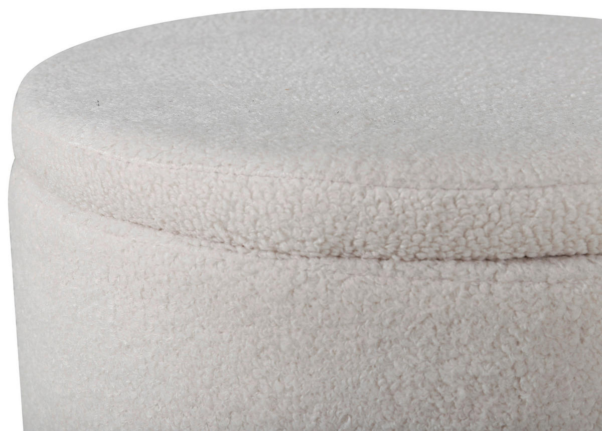 SITTPUFF i  - vit, Design, textil (51/43/51cm) - Livetastic