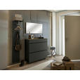 HÄNGESCHUHSCHRANK 110/97/33 cm  - Eichefarben/Anthrazit, Design, Holzwerkstoff (110/97/33cm) - Moderano