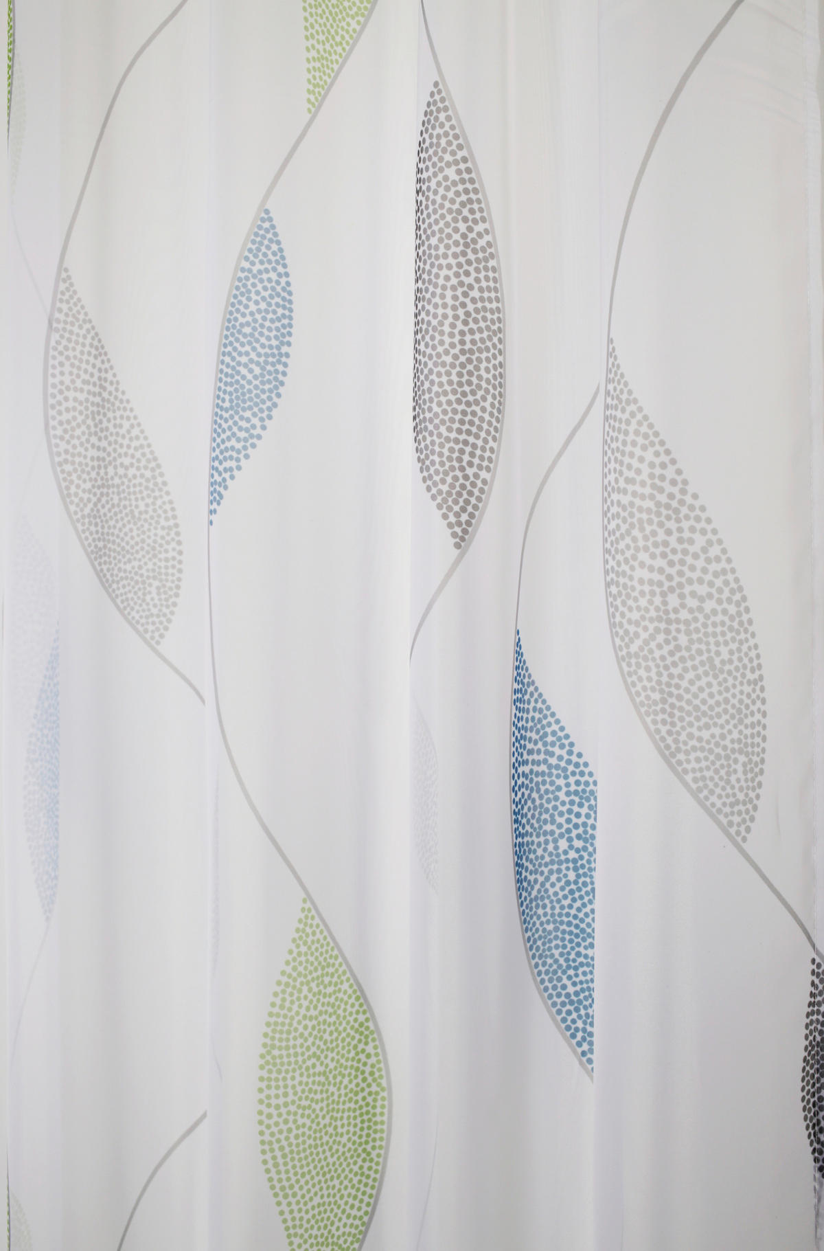 SCHLAUFENSCHAL  transparent  140/145 cm   - Apfelbaumfarben/Hellgrün, KONVENTIONELL, Textil (140/145cm)