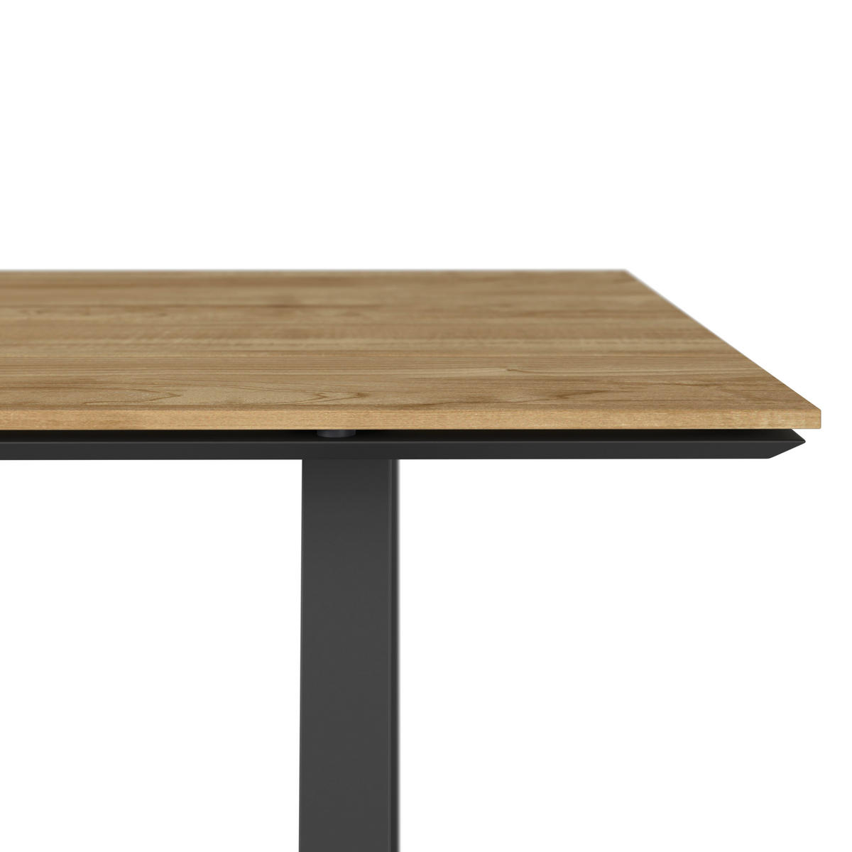 GARTENTISCH 200/100/76 cm Holz, Metall rechteckig  - Anthrazit/Teakfarben, Design, Holz/Metall (200/100/76cm) - Amatio