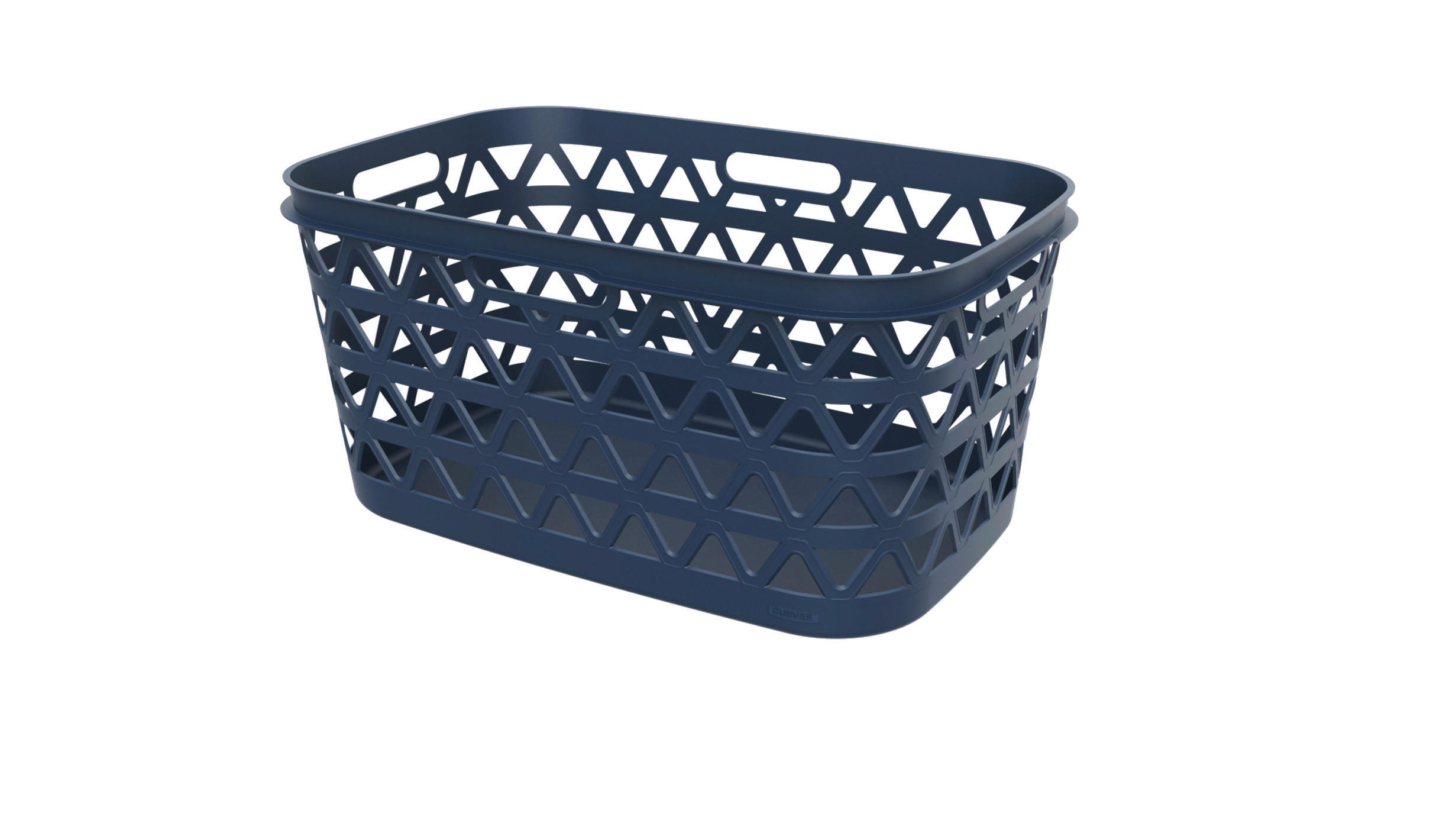 RUHÁSKOSÁR - sötétkék, Basics, műanyag (57,1/37,1/27,1cm) - Curver