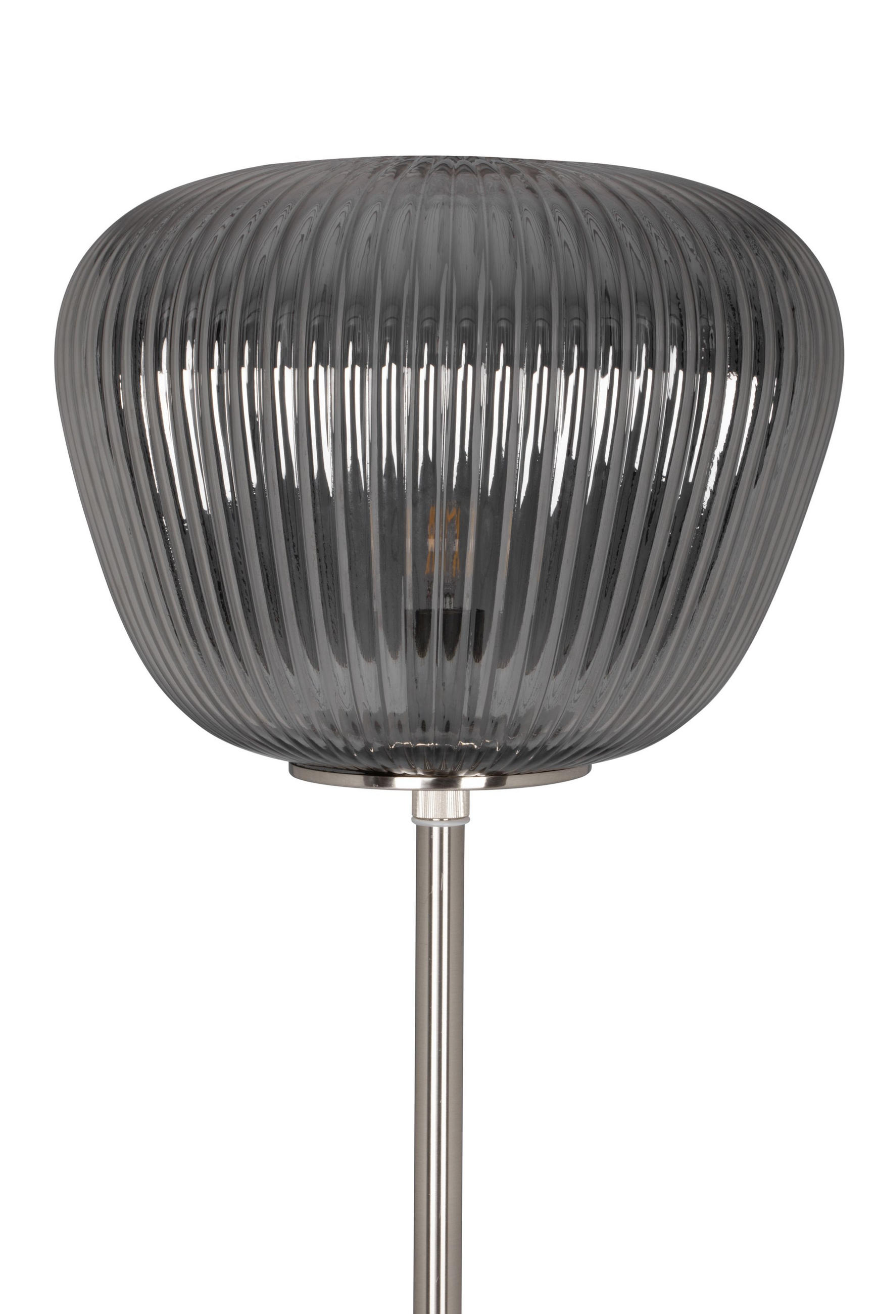 STOJACÍ LAMPA, 35/168 cm  - barvy chromu/barvy niklu, Lifestyle, kov/sklo (35/168cm) - Dieter Knoll