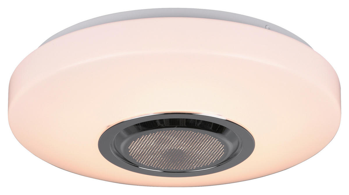 LED PLAFONJERA - bela, Dizajnerski, metal/plastika (33/10cm) - Novel