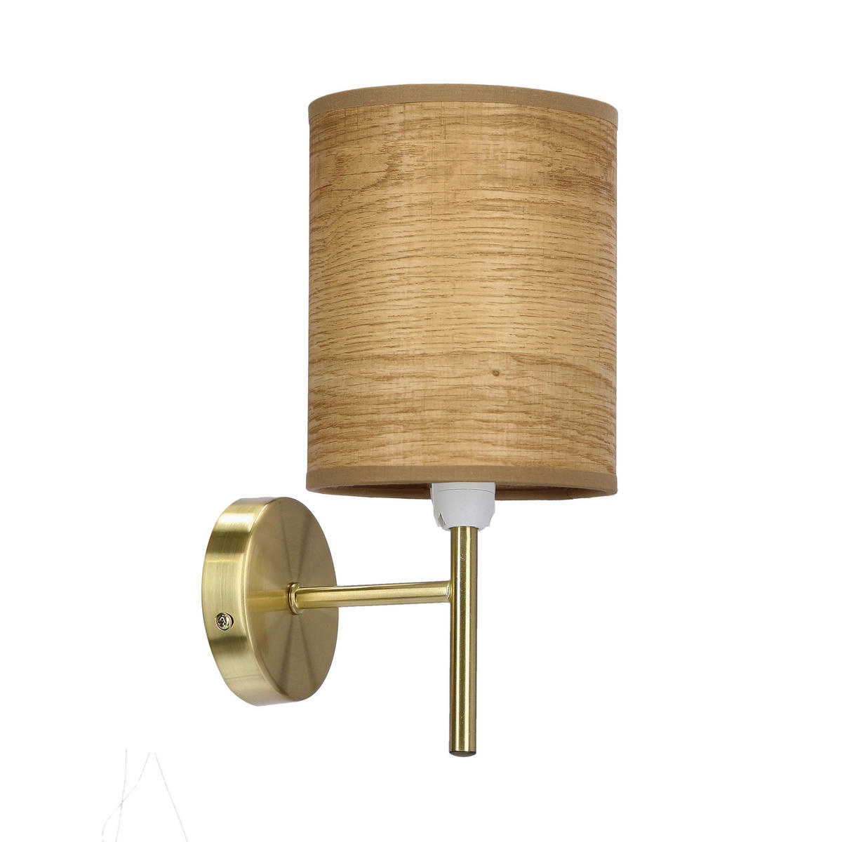 WANDLEUCHTE 12/15/24 cm   - Walnussfarben/Bronzefarben, KONVENTIONELL, Kunststoff/Metall (12/15/24cm)