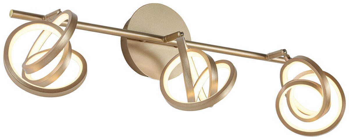 DECKENLEUCHTE    59/12/21,2 cm  - Weiss/Cappuccino, Trend, Kunststoff/Metall (59/12/21,2cm) - Novel