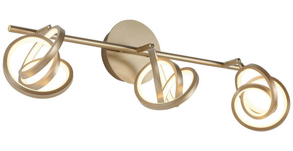 DECKENLEUCHTE    59/12/21,2 cm  - Weiß/Cappuccino, Trend, Kunststoff/Metall (59/12/21,2cm) - Novel