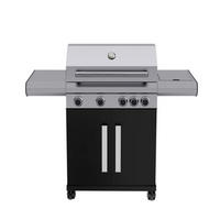 GASGRILL  Schwarz, Silberfarben  - Silberfarben/Schwarz, Basics, Metall (138/118/60cm) - Homeware