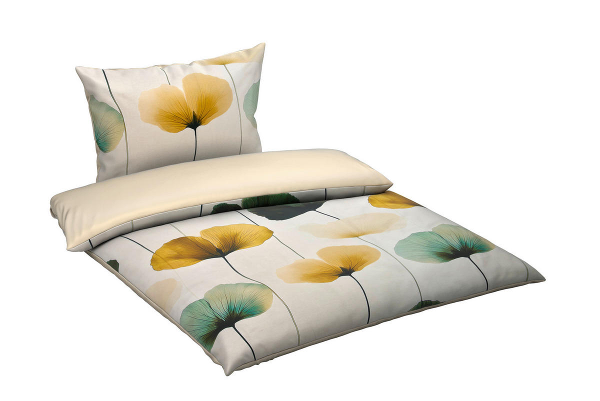 BETTWÄSCHE Satin 140/200 cm  - Hellgrün, Basics, Textil (140/200cm) - Essenza