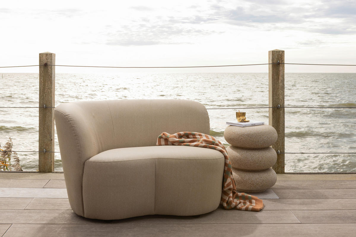 BEISTELLTISCH 40/40/50 cm Laurel Beige rund  - Beige, Design, Metall (40/40/50cm) - Livetastic