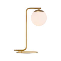 TISCHLEUCHTE GRANT 20/41 cm   - Messingfarben/Weiß, Design, Glas/Metall (20/41cm) - Nordlux