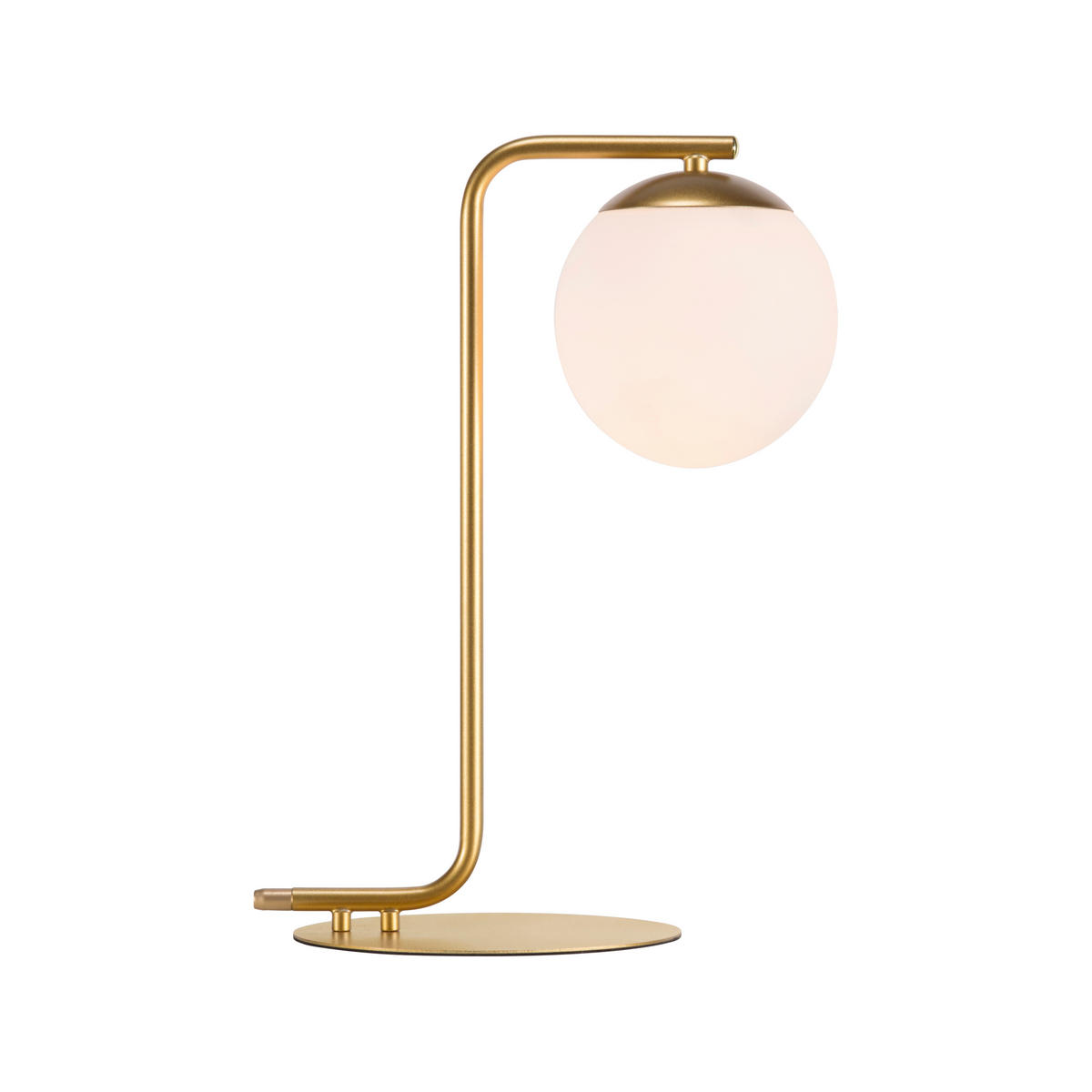TISCHLEUCHTE GRANT 20/41 cm   - Messingfarben/Weiß, Design, Glas/Metall (20/41cm) - Nordlux