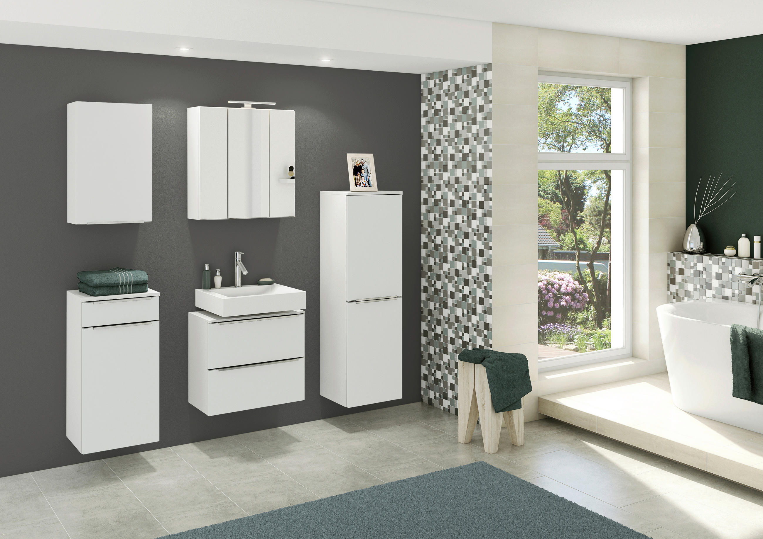MIDISCHRANK 40/130/35 cm  - Edelstahlfarben/Silberfarben, KONVENTIONELL, Holzwerkstoff/Kunststoff (40/130/35cm) - Xora