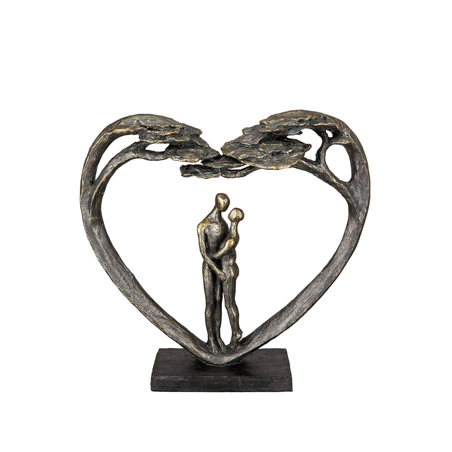 SKULPTUR - Bronzefarben, LIFESTYLE, Kunststoff (32/31,5/8cm)