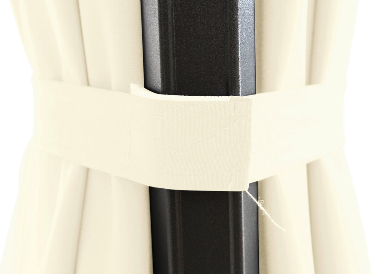 AMPELSCHIRM 300 cm  - Anthrazit/Creme, KONVENTIONELL, Textil/Metall (300/300cm) - Siena Garden