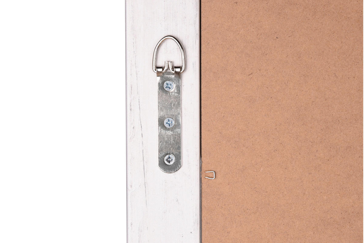 WANDSPIEGEL 55/70/3,5 cm    in rechteckig  - Silberfarben/Schwarz, Trend, Glas/Holz (55/70/3,5cm) - Boxxx