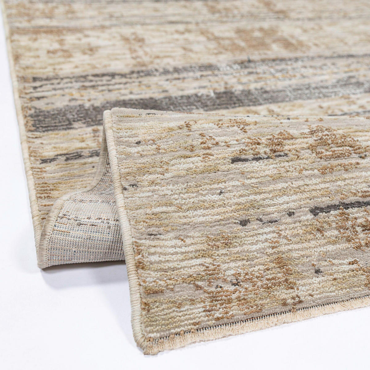WEBTEPPICH  Wohnzimmer 160/230 cm Marea Abstract Beige rechteckig  - Beige, Basics, Kunststoff/Textil (160/230cm) - Flair Rugs