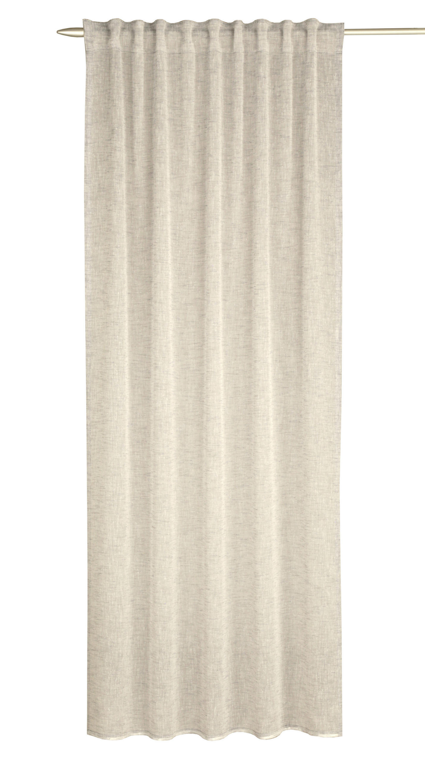FERTIGVORHANG  halbtransparent  135/245 cm   - Creme, Basics, Textil (135/245cm)