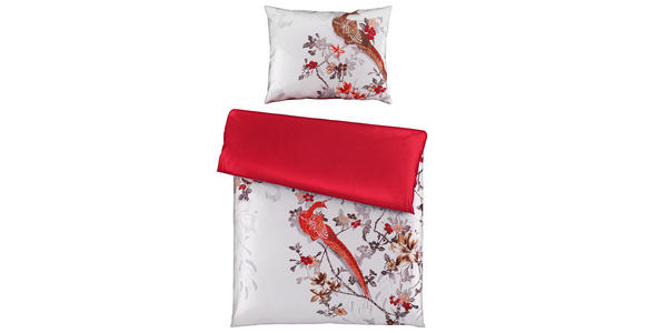 BETTWÄSCHE 140/200 cm - Rot/Weiß, KONVENTIONELL, Textil (140/200cm) - Esposa