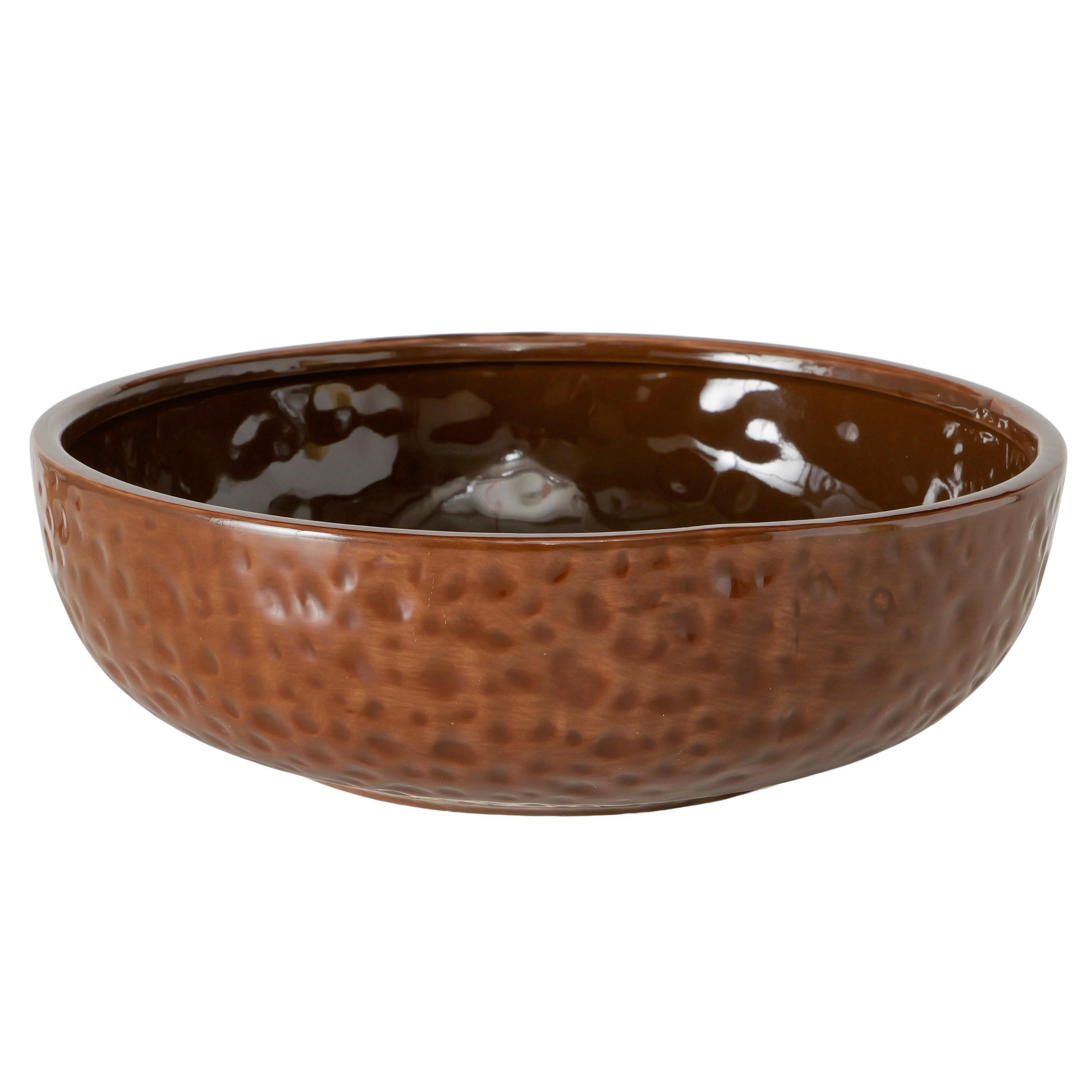 DEKOSCHALE - Dunkelbraun, Basics, Keramik (25/25/8,0cm) - Ambia Home