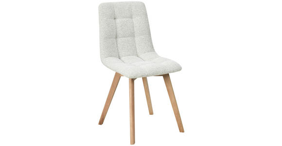 STUHL  Stoffauswahl Leinenoptik  - Beige/Naturfarben, Design, Holz/Textil (45/89/53cm) - Carryhome