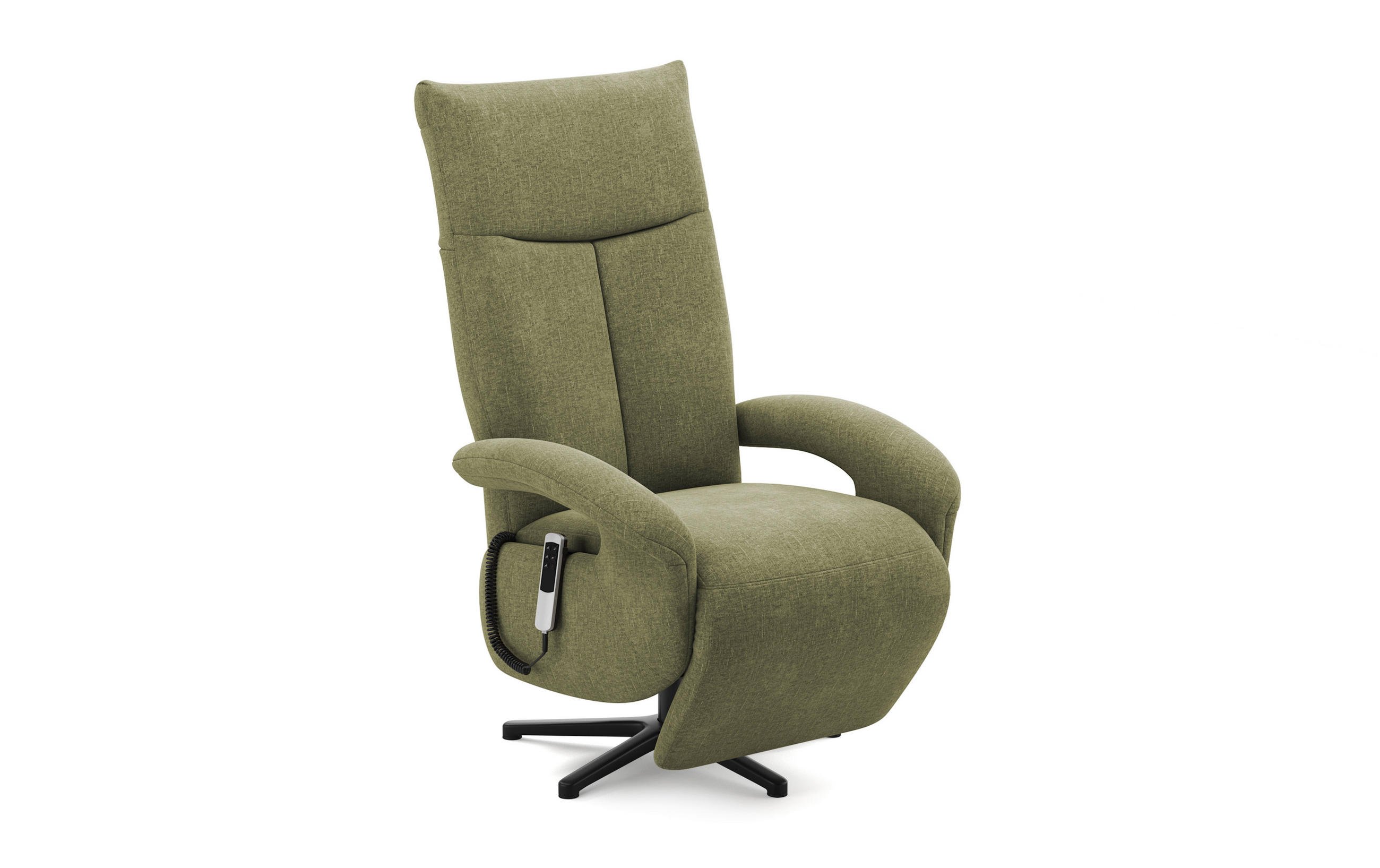 SESSEL in Flachgewebe Hellgrün  - Schwarz/Hellgrün, KONVENTIONELL, Textil/Metall (74/112/82cm) - Sit & More