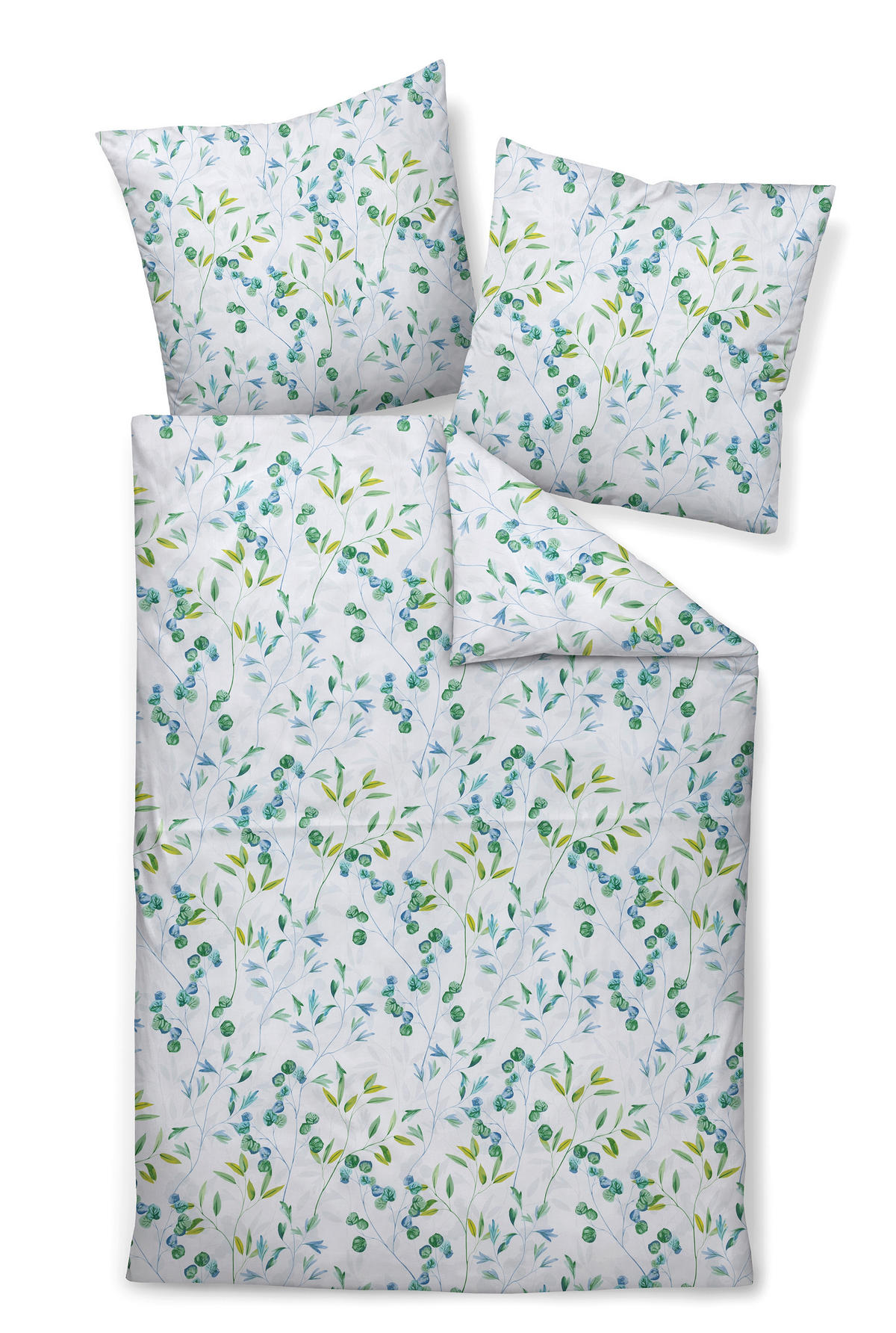 POSTELJINA 135/200 cm  MOMENTS  - tirkizna/zelena, Konvencionalno, tekstil (135/200cm) - Janine