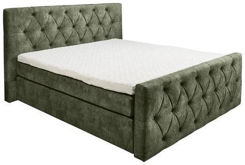 POSTEL BOXSPRING, 180/200 cm,  - zelená, Lifestyle, kompozitní dřevo/textil (180/200cm) - MID.YOU