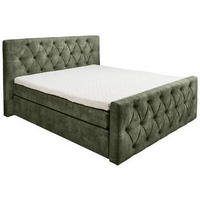 POSTEL BOXSPRING, 180/200 cm,  - zelená, Lifestyle, kompozitní dřevo/textil (180/200cm) - MID.YOU