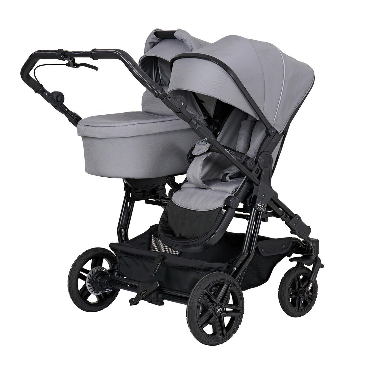 FALTTRAGETASCHE Two Select Outdoor  - Weiß/Grau, Basics, Textil (79/32/22cm) - Hartan