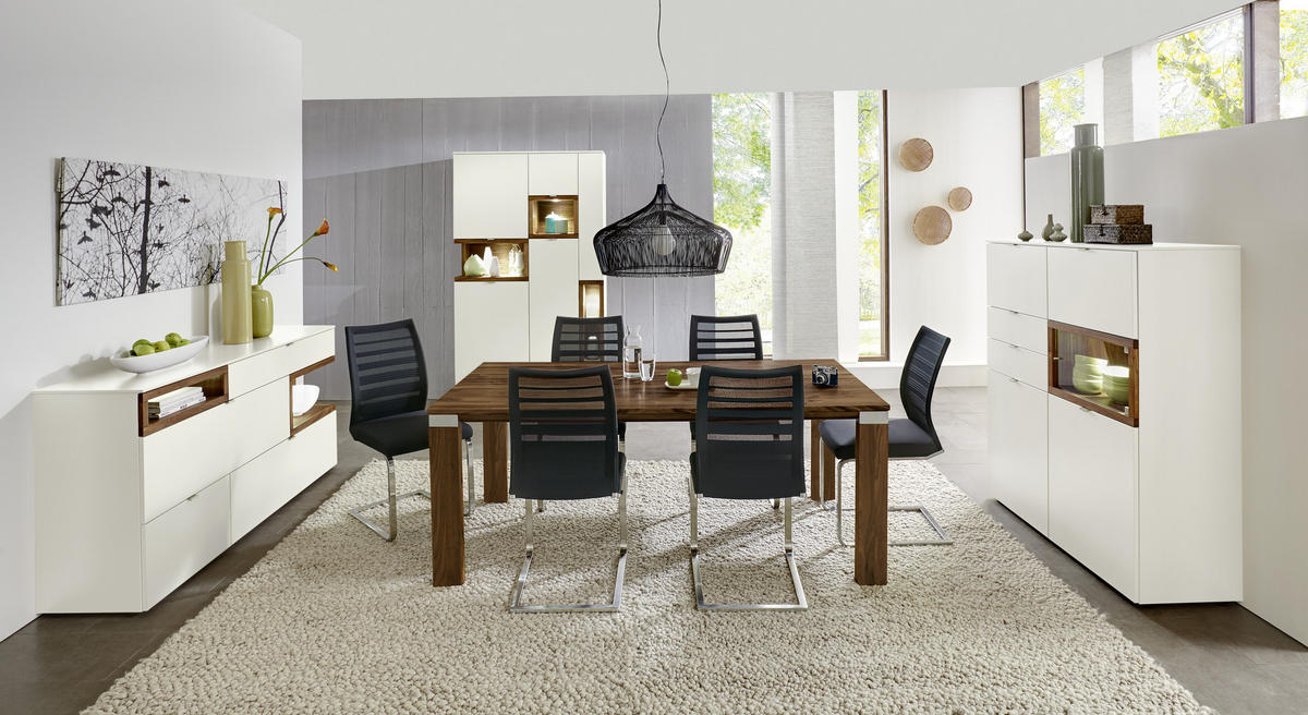 ESSTISCH in Holz 190/100/75 cm  - Nussbaumfarben, Design, Holz (190/100/75cm) - Venjakob