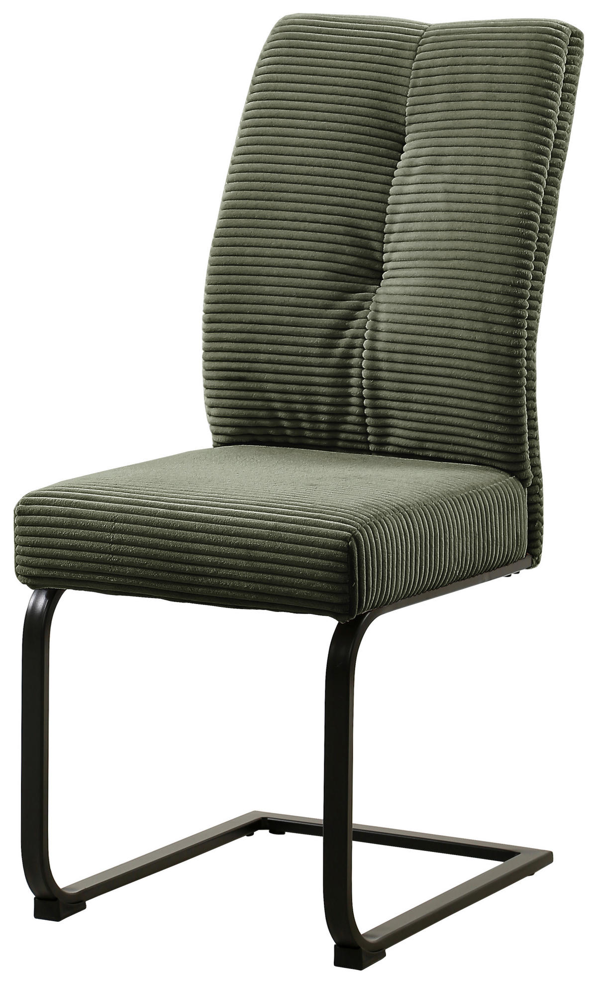 SCHWINGSTUHL  in Eisen Cord  - Schwarz/Grün, Design, Textil/Metall (44/99/62cm) - Carryhome