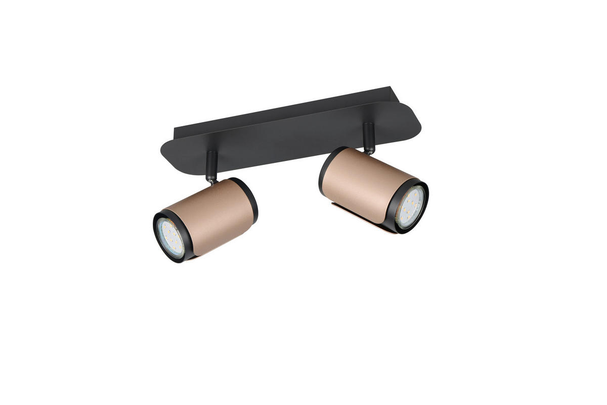 STRAHLER 30/12/16 cm   - Schwarz/Braun, Basics, Metall (30/12/16cm) - Trio Leuchten