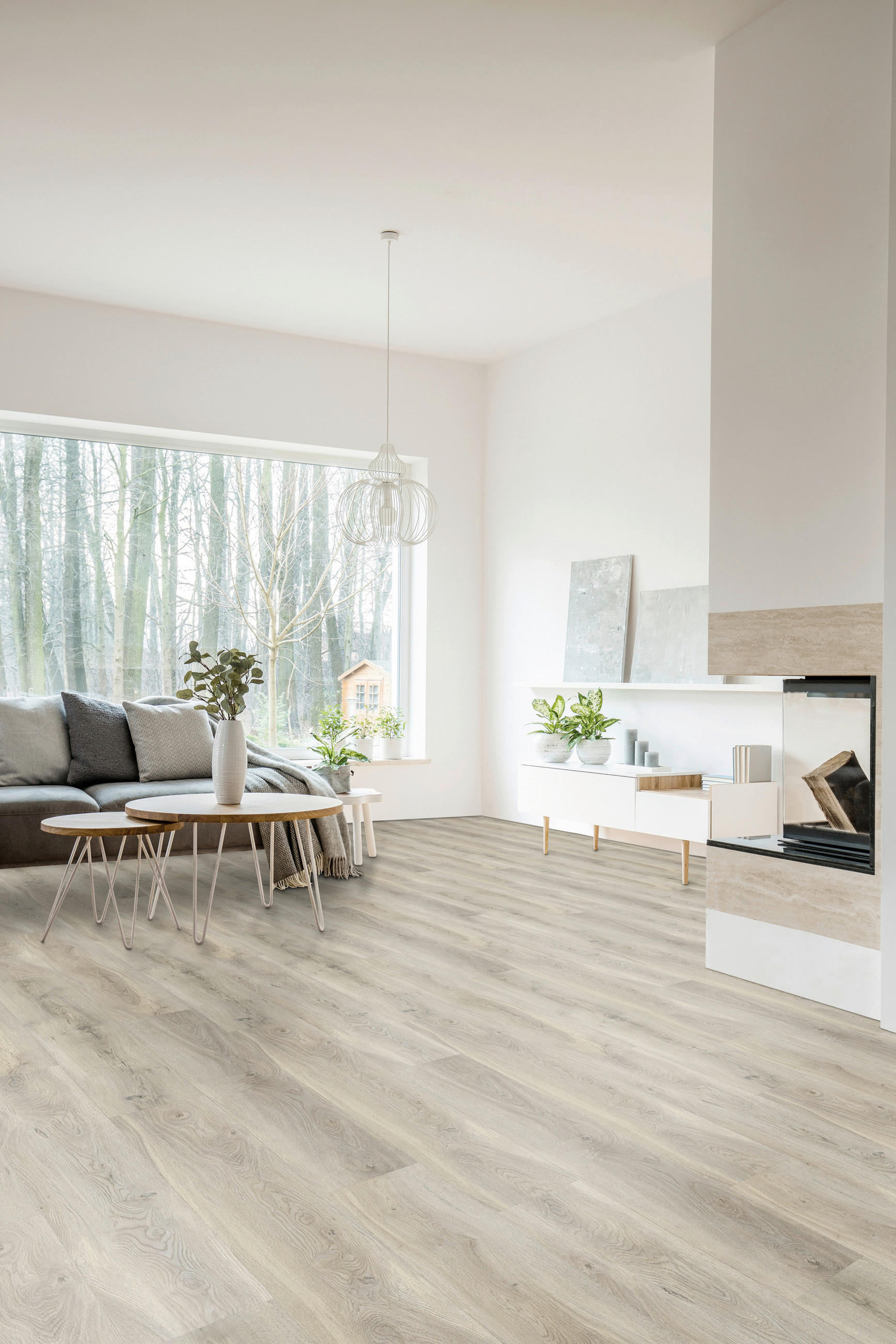 VINYLBODEN SPC 3,2mm  per  m² - Eichefarben, Basics, Kunststoff (18,2/122/0,32cm)