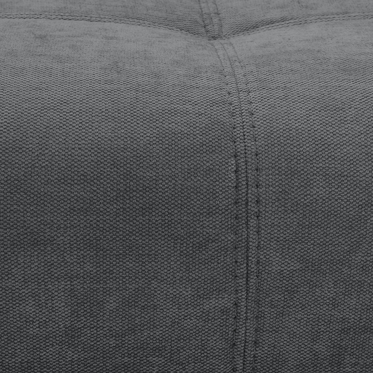 BIGSOFA Chenille Dunkelgrau  - Dunkelgrau/Dunkelbraun, KONVENTIONELL, Kunststoff/Textil (250/100/90cm) - Carryhome