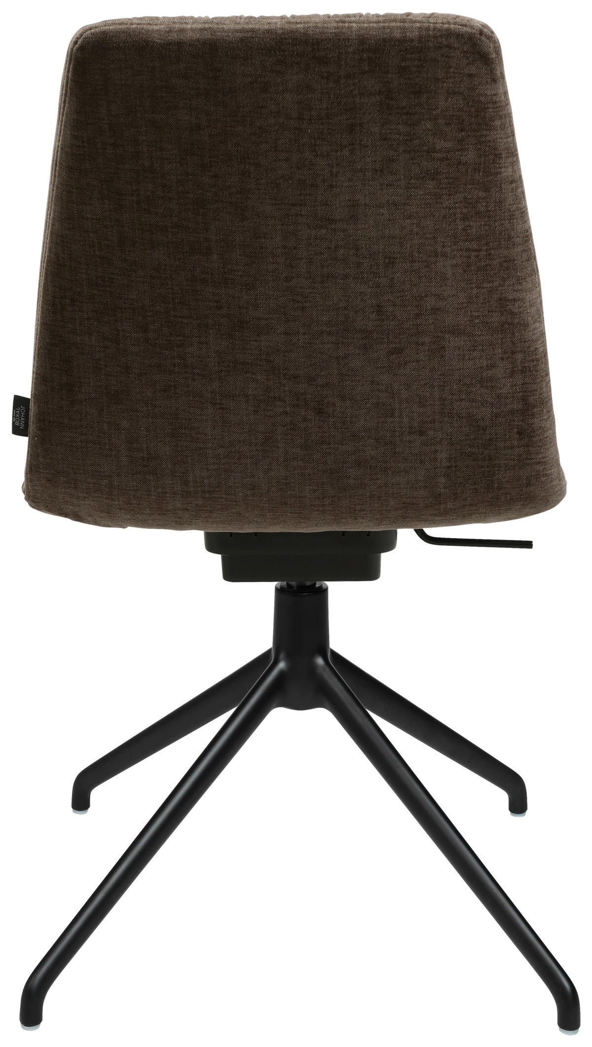 STUHL  in Stahl Flachgewebe  - Alufarben/Braun, Design, Textil/Metall (46/85-88/55cm) - Johann Jakob