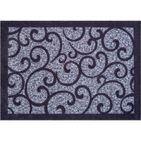 FUßMATTE 60/85 cm Grillo  - Blaugrau/Schwarz, LIFESTYLE, Kunststoff/Textil (60/85cm) - Grund