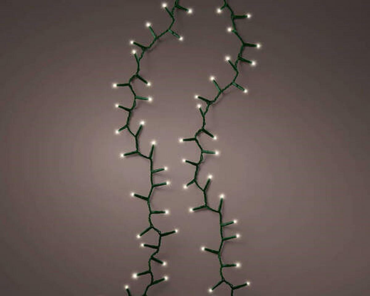 LICHTERKETTE 450,00 cm  - Dunkelgrün, KONVENTIONELL, Kunststoff (450,00cm)