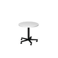 STEHTISCH 80/80/72-114 cm  - Schwarz/Weiß, KONVENTIONELL, Holzwerkstoff/Metall (80/80/72-114cm) - Venda