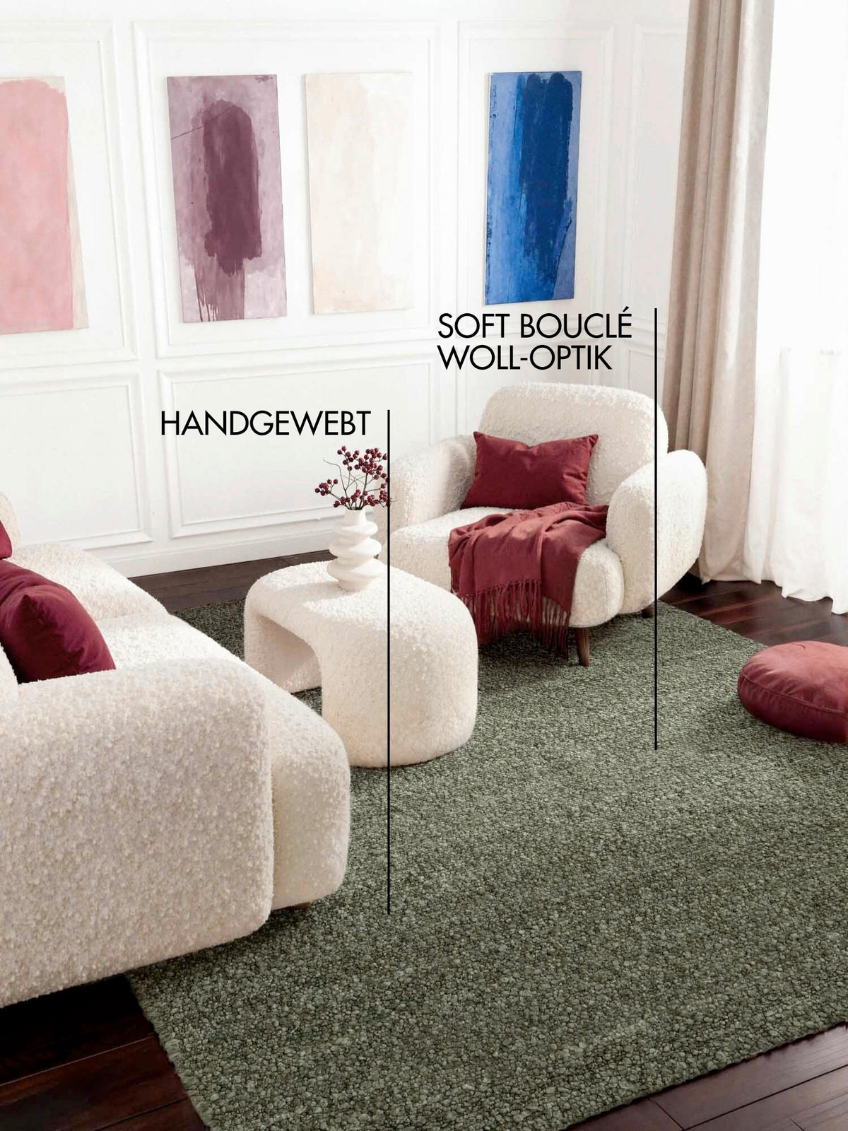 WEBTEPPICH 120/170 cm Notting Hill Dunkelgrün  - Dunkelgrün, Basics, Textil (120/170cm) - Ted Baker