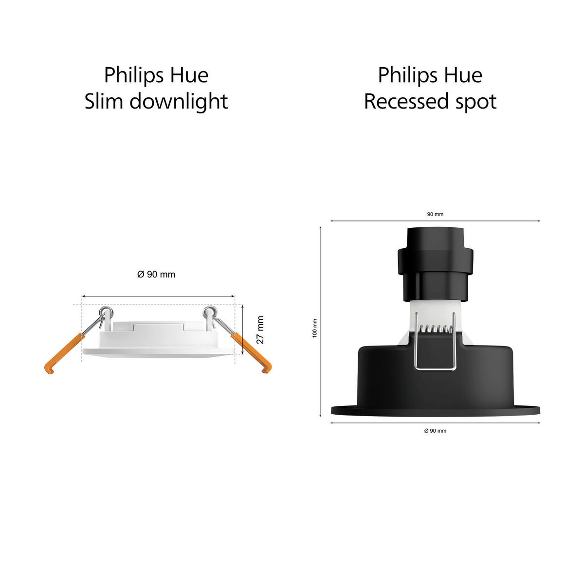 LED-STRAHLER 9/2,7 cm  - Weiß, Basics, Metall (9/2,7cm) - Philips HUE