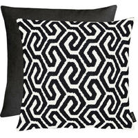 KISSENHÜLLE Unique  46/46 cm  - Schwarz/Weiß, Basics, Textil (46/46cm) - Novel